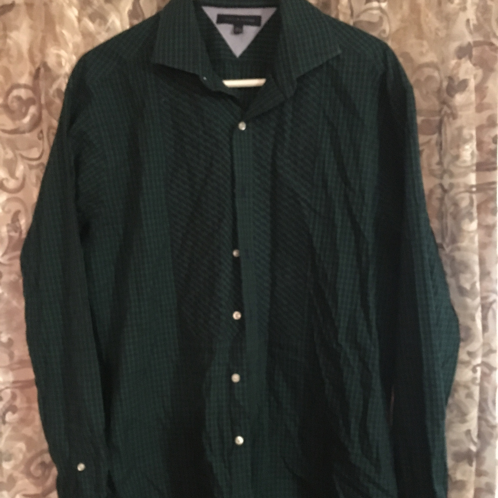 Tommy Hilfiger Dark Green Button Down Dress Shirt